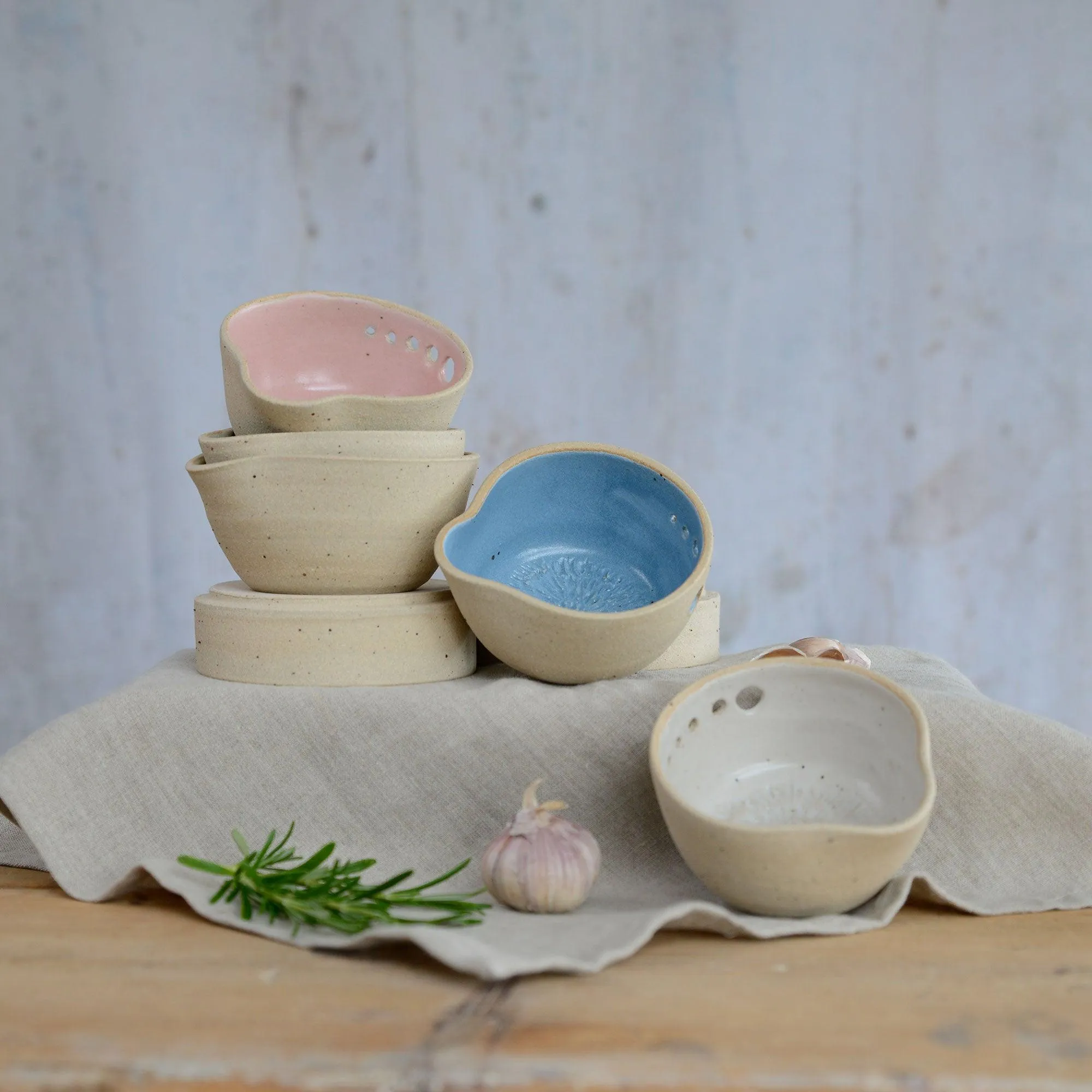 Herb Shredder Bowl Stone Series By Habulous Ceramics