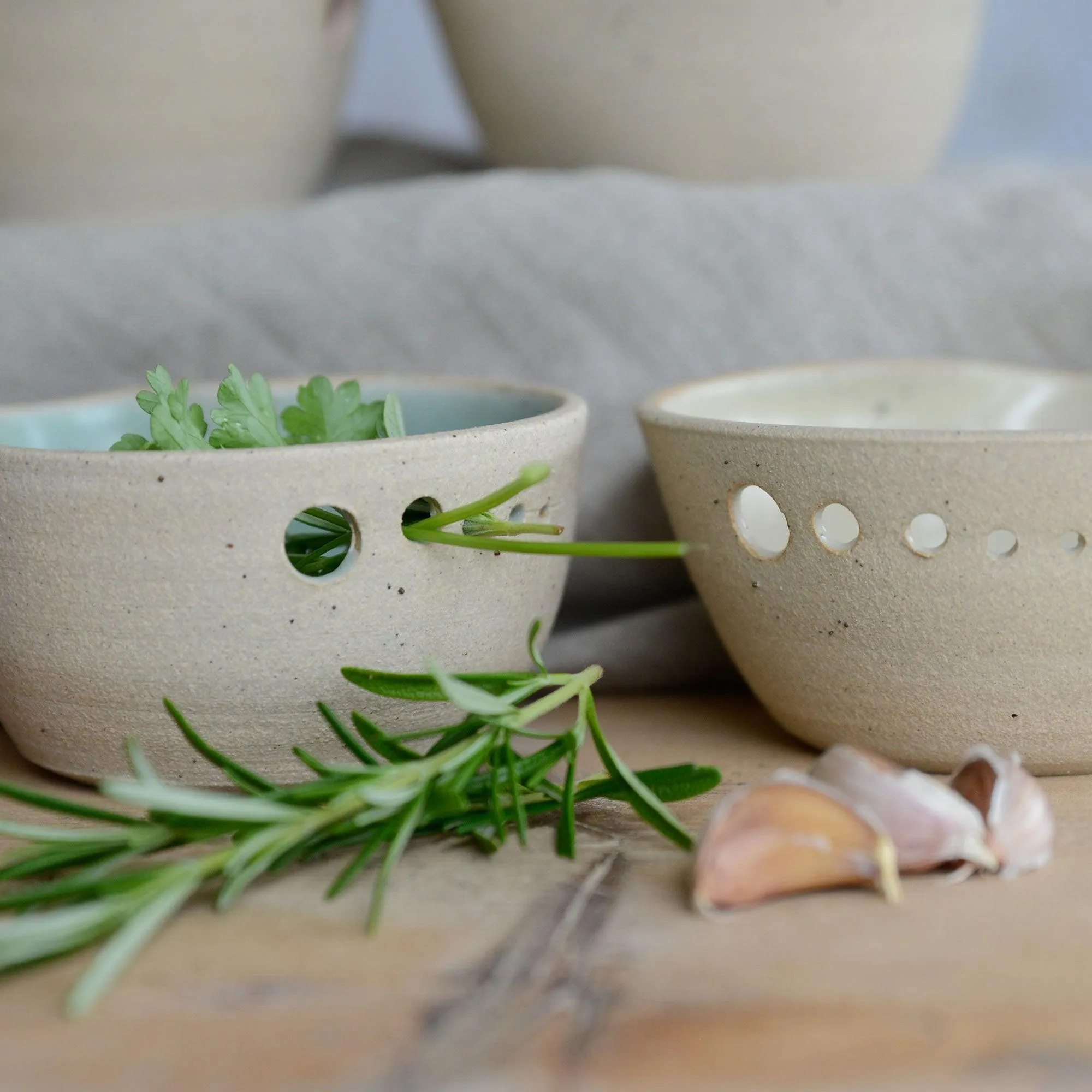 Herb Shredder Bowl Stone Series By Habulous Ceramics