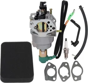 Hipa 0G8442A111 Carburetor for Generac GP5000 GP5500 GP6500 GP6500E 5KW 5.5KW 6.5KW 389cc Generator with Air Filter Tune Up Kit