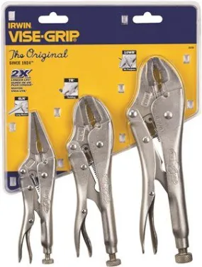 Irwin Original Locking Pliers Set 3 Piece (10Wr' 7R And 6Ln)