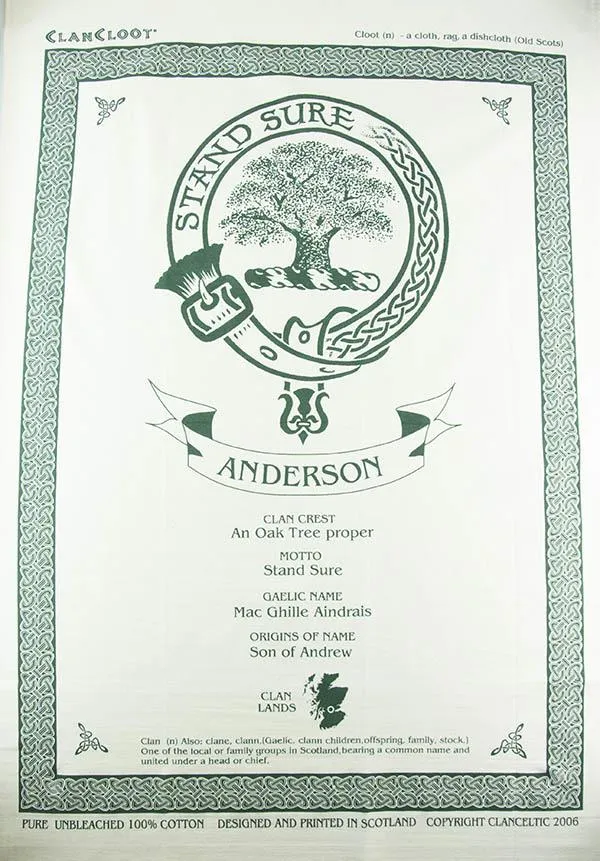 Johnstone Clan Tea Towel