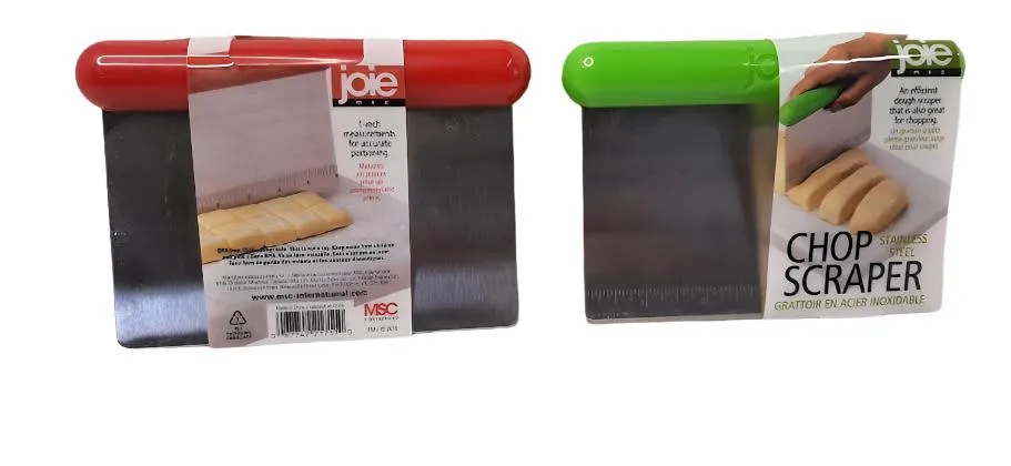 Joie Chop Scraper - Stainless steel - Red or Green