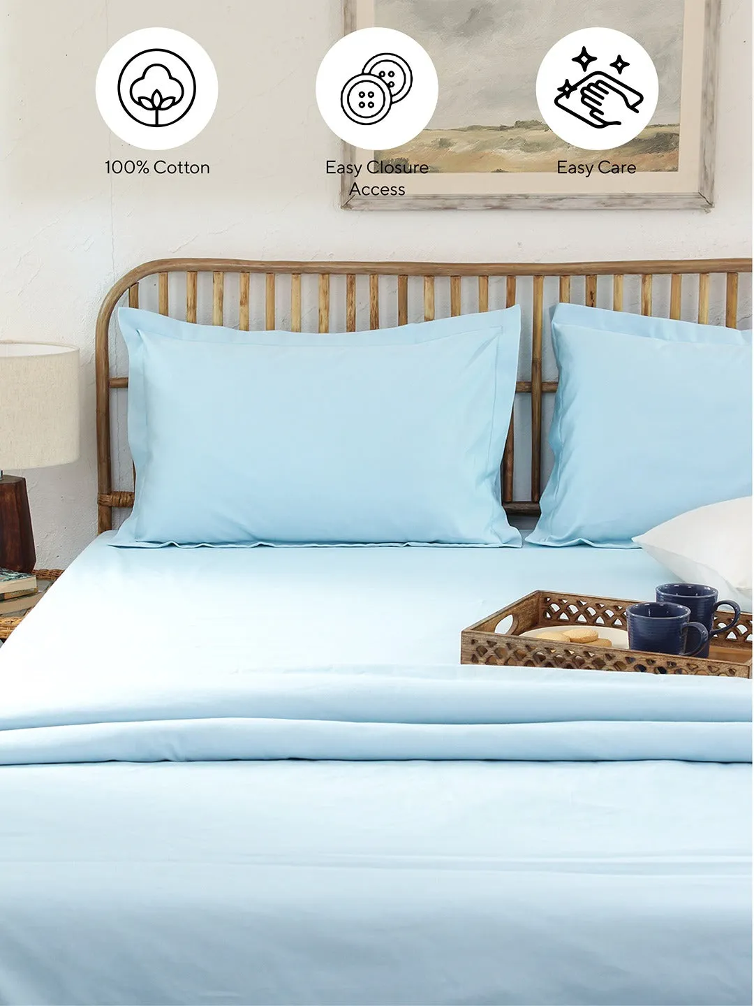 Juniper Single Duvet Cover (Blue)