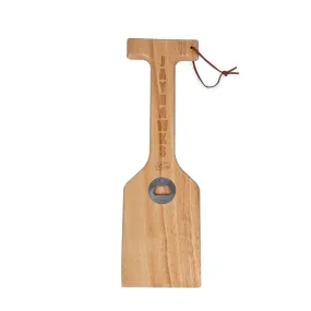 Kansas Jayhawks - Hardwood BBQ Grill Scraper with Bottle Opener