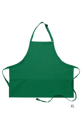 Kelly Deluxe Bib XL Adjustable Apron (3 Pockets)