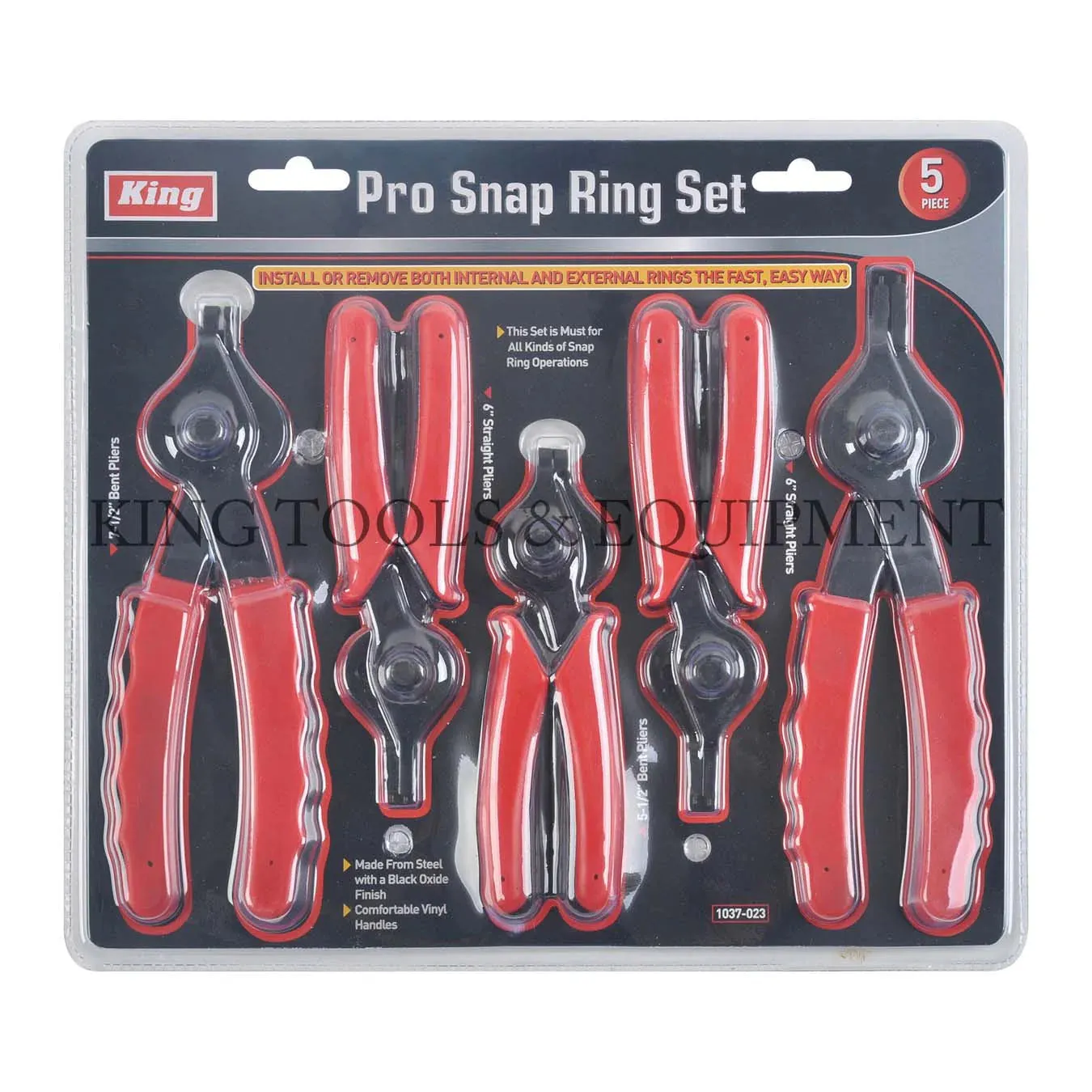 King 5 Pc Snap Ring Pliers Set 1037-023