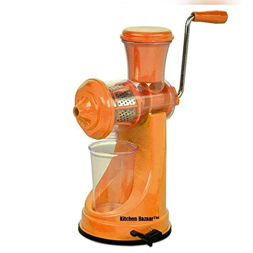 Kitchen Bazaartm Elite Kitchen Combo - Fruit & Vegetable Manual Juicer Mixer Grinder With Steel Handle, 6 In 1 Multi-Purpose