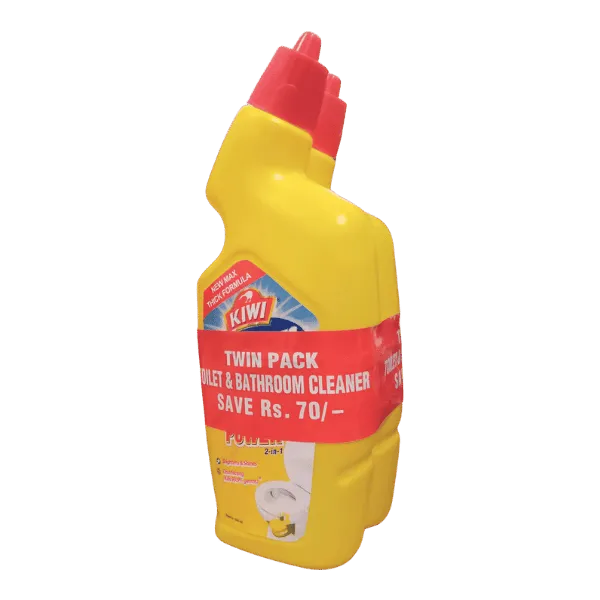 KIWI KLEEN BLEACH POWER TOILET CLEANER TWIN PACK 500ML