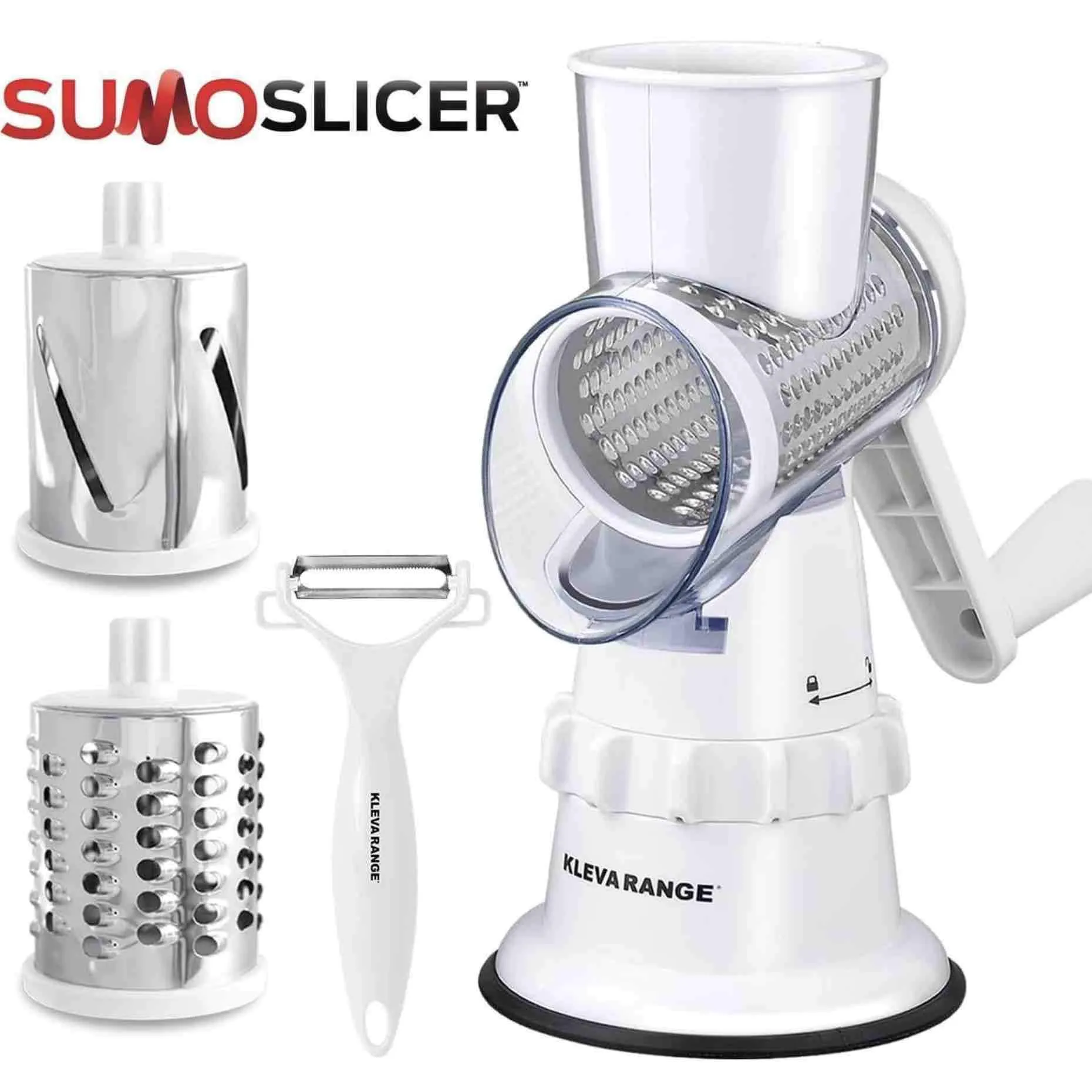 Kleva Sumo Slicer® - Slice, Grate and Shred in Seconds!