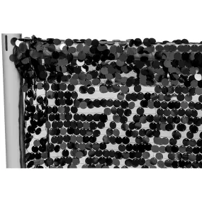 Large Payette Sequin 10ft H x 52" W Drape/Backdrop panel - Black