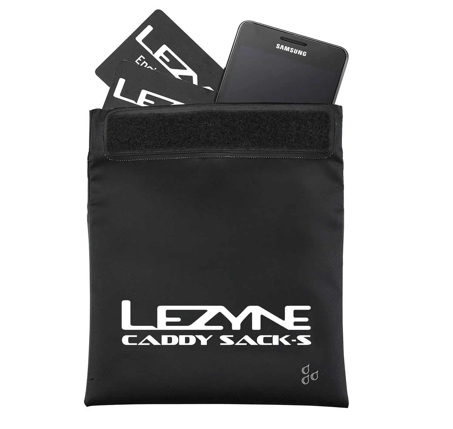 LEZYNE Bicycle Caddy Kit - Includes Durable Reusable Pouch, Twin Speed C02 Inflator, Two Threaded 16g C02 Cartridges, Power Tire Levers (1-C2-CADDYKIT-V1S04)