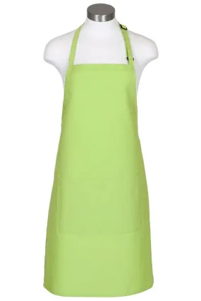 Lime Bib Adjustable Apron (2 Pockets)