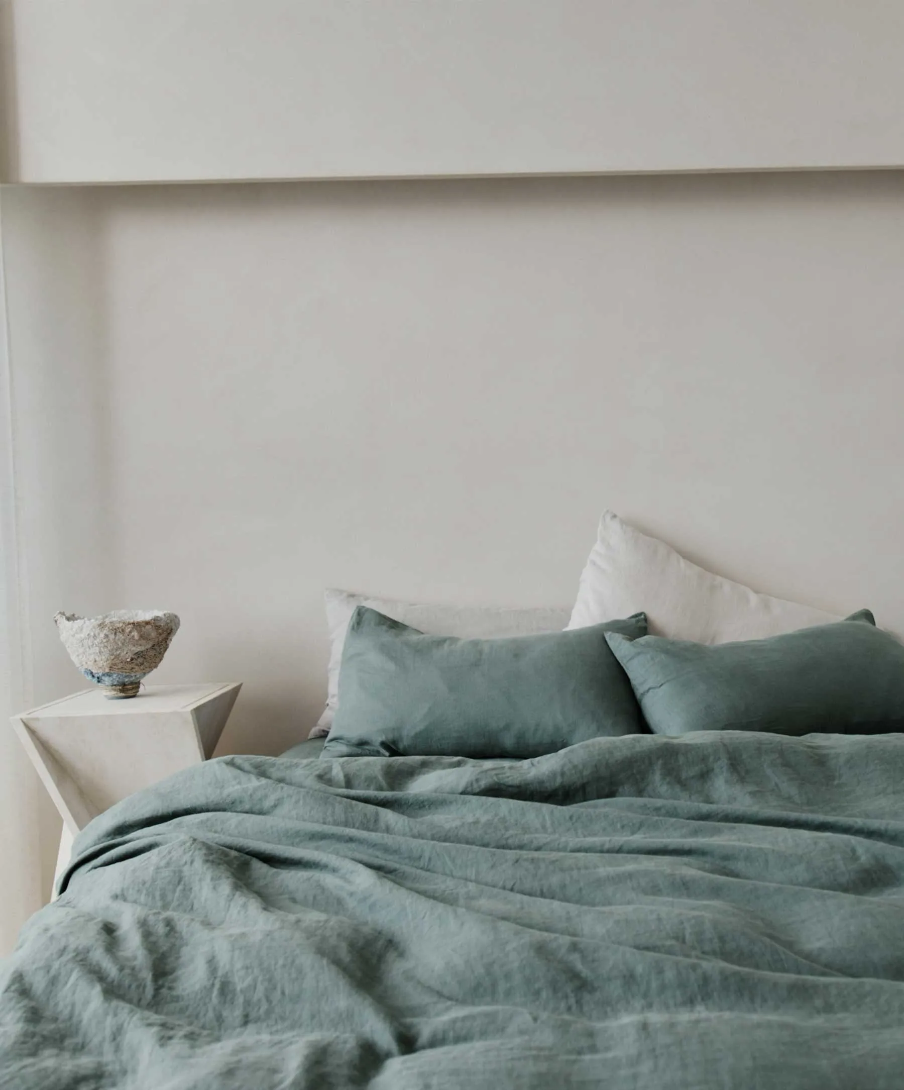 Linen Duvet Cover Set - Bluestone