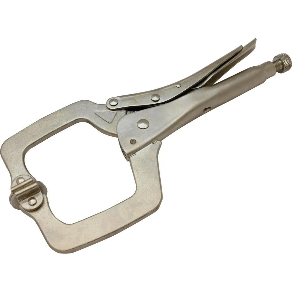 Locking Clamp With Swivel Pads