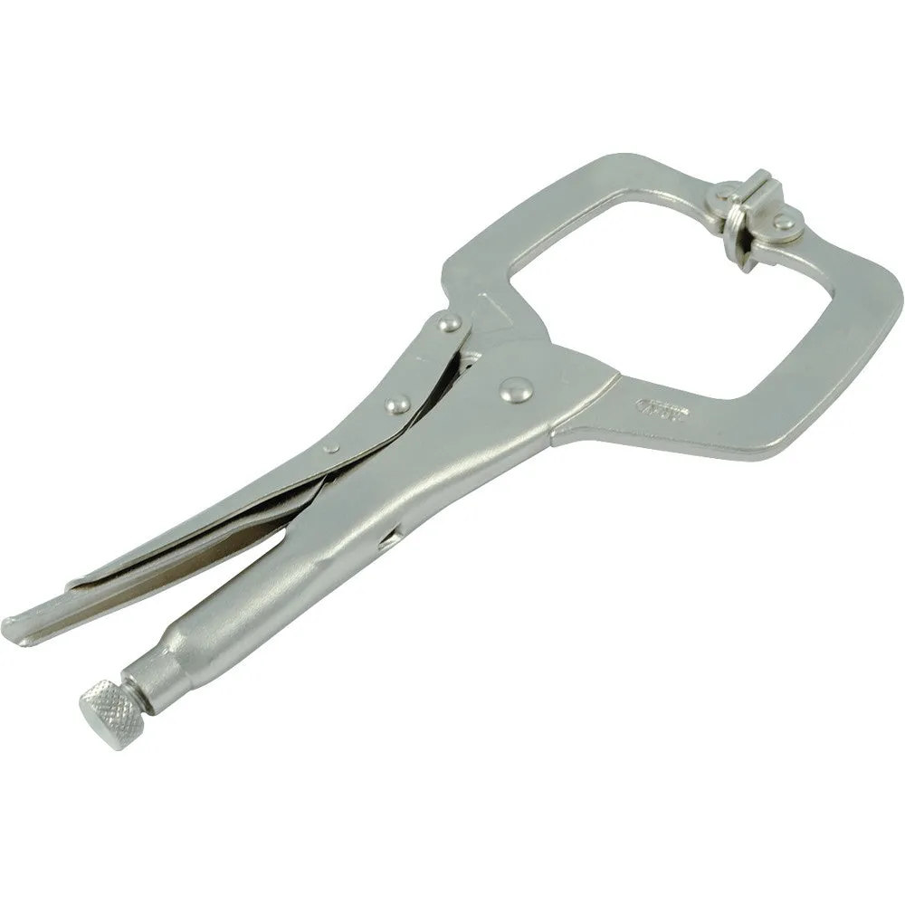 Locking Clamp With Swivel Pads