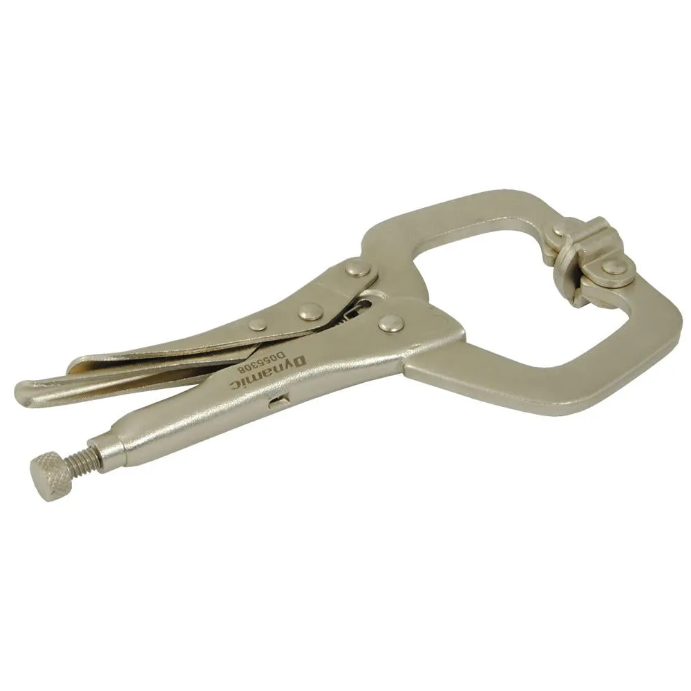 Locking Clamp With Swivel Pads