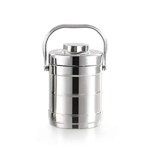 LUCIY Lunchbox 1.6/2.0L Healthy Material Vacuum Insulated Thermos Lunch Box Stainless Steel Thermal Food Jar Vacuum Thermos Insulated Lunch Box (Size : 2L)