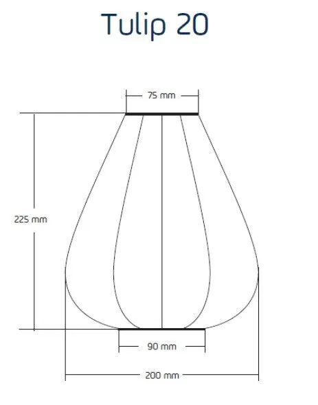 LUMIZ Outdoor Lantern Tulip 20 - Pear