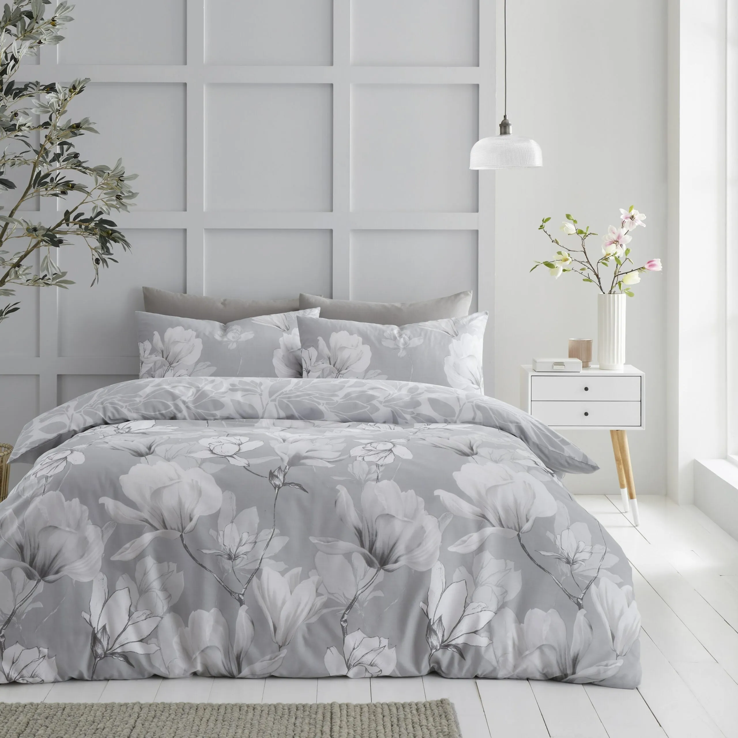 Magnolia Dream Printed Duvet Set