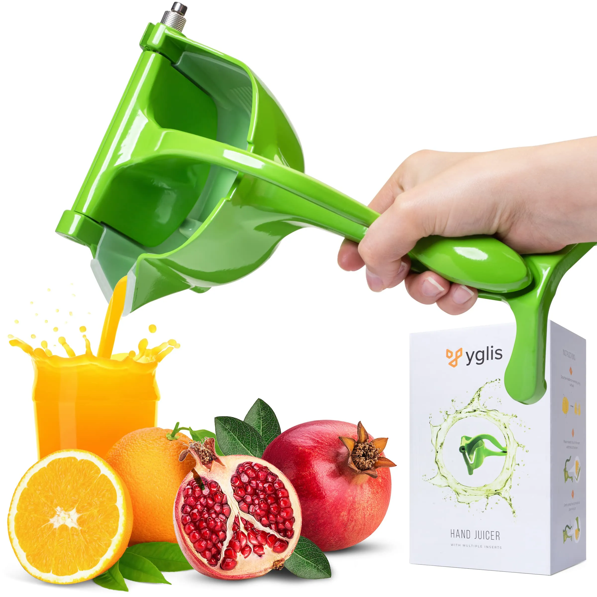 Manual Plastic Fruit Press, Plastic Juicer Fruit Hand Juicer, Heavy Duty Handheld Juice Extractor, Handheld Fruit Press Squeezer, Handheld Juicer, Fryer