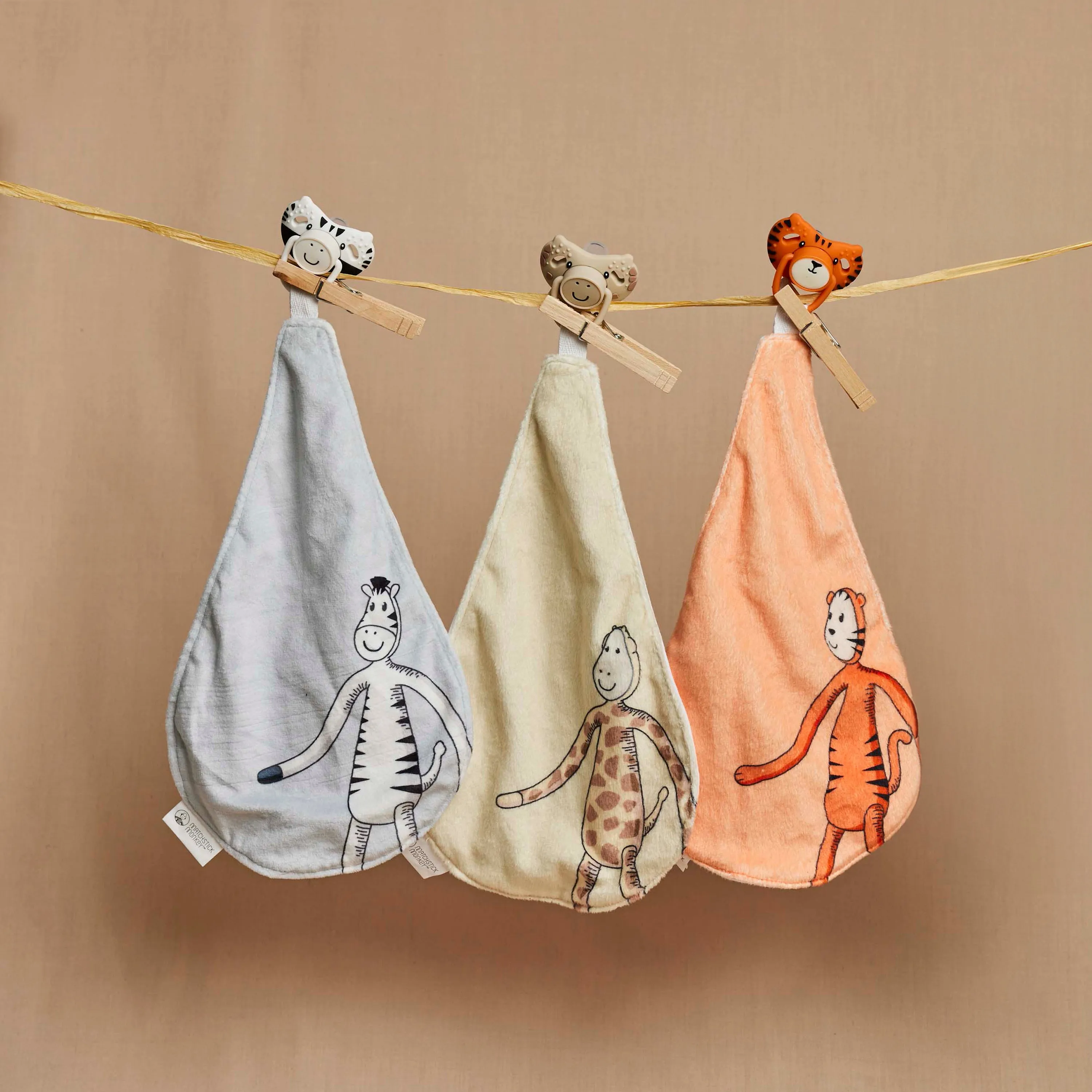 Matchstick Monkey All-In-1 Soother & Organic Cotton Comforter with Antimicrobial Protection