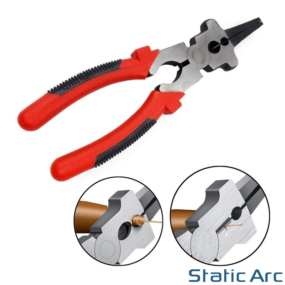 MIG WELDING PLIERS MULTI PURPOSE PINCER TORCH FIT TIP SHROUD WIRE CUTTER HAMMER