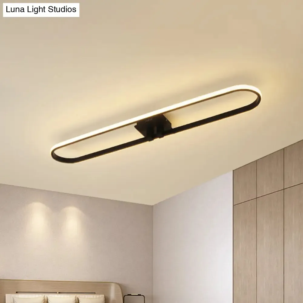 Minimalist Acrylic LED Flush Ceiling Light with Warm/White/Natural Glow for Doorway