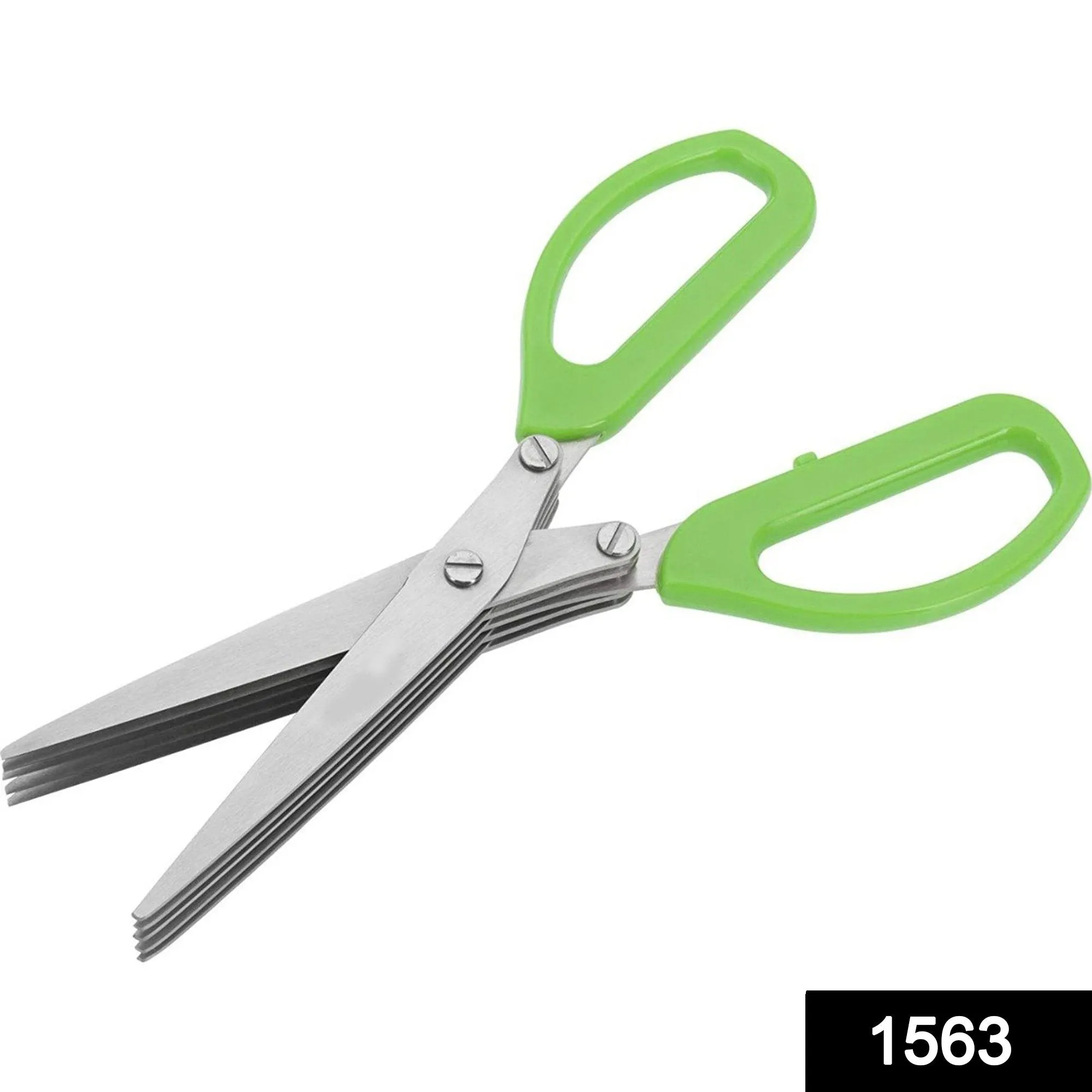 Multifunction Vegetable Stainless Steel Herbs Scissor with 5 Blades