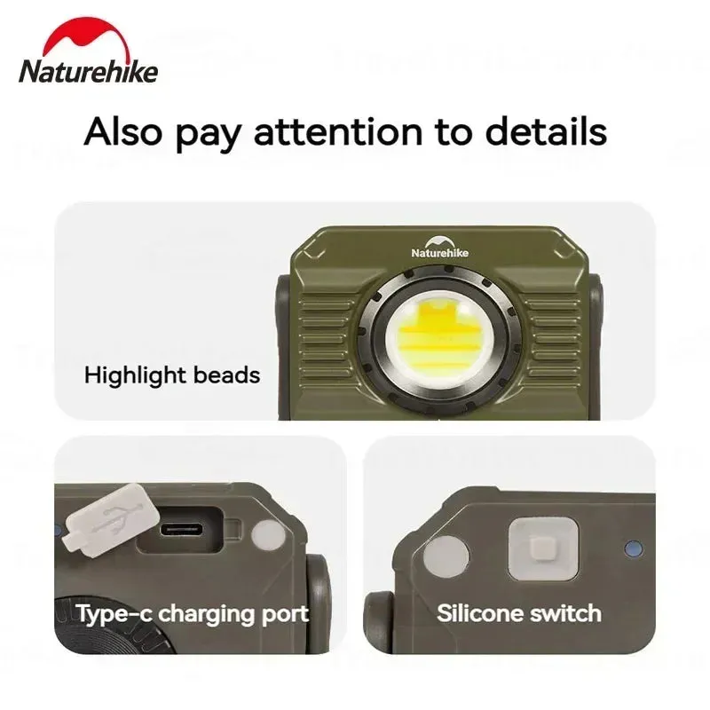 Naturehike Electric Portable Rechargeable Lamp Lantern Multifunctional Tools Outdoor Survival Waterproof Lumen Long Endurance