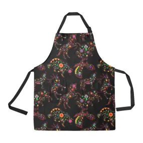 Neon Floral Animals Apron