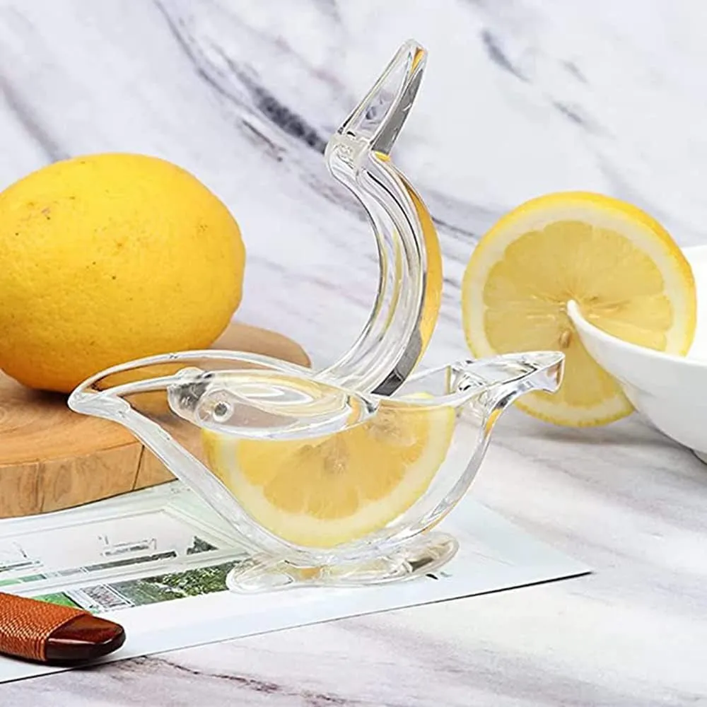 (NET) Mini Manual Elegant Bird-Shaped Portable Handheld Juicer  Mini Squeezer  Juicer Lemon Orange Pomegranate