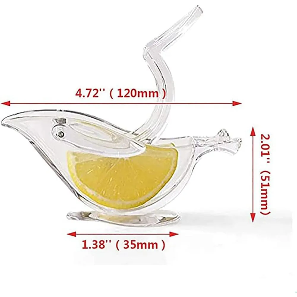 (NET) Mini Manual Elegant Bird-Shaped Portable Handheld Juicer  Mini Squeezer  Juicer Lemon Orange Pomegranate