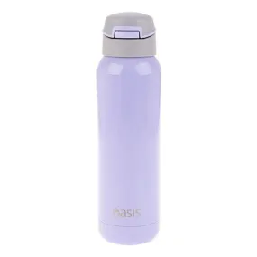 Oasis 500ml Insulated Water Bottle with Straw Lilac