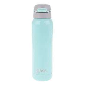 Oasis 500ml Insulated Water Bottle with Straw Spearmint