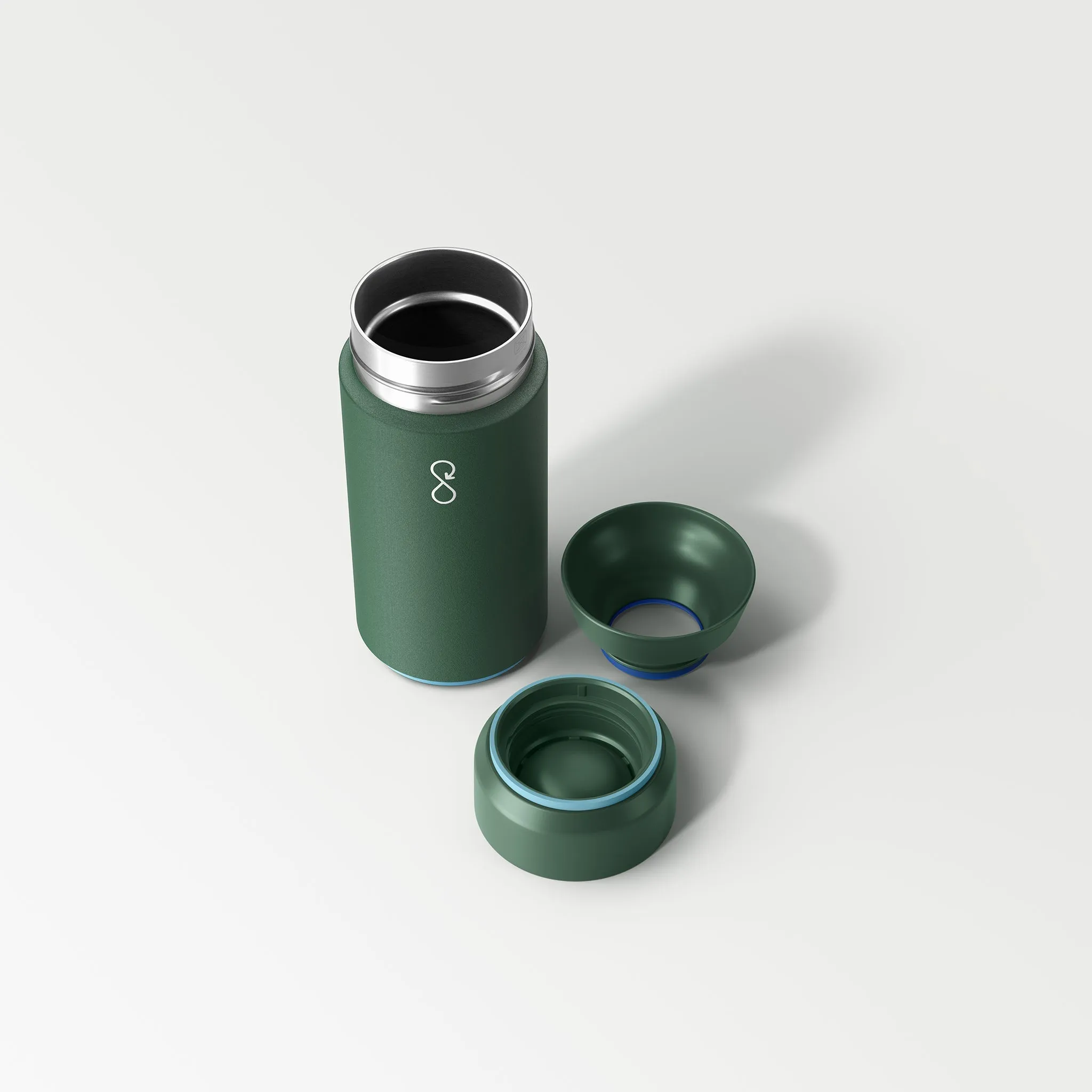 Ocean Bottle Brew Flask Forest Green 350ml