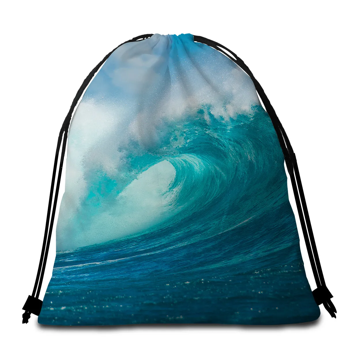 Ocean Wave Towel   Backpack