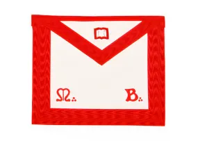 Orator Scottish Rite Apron - Red Moire