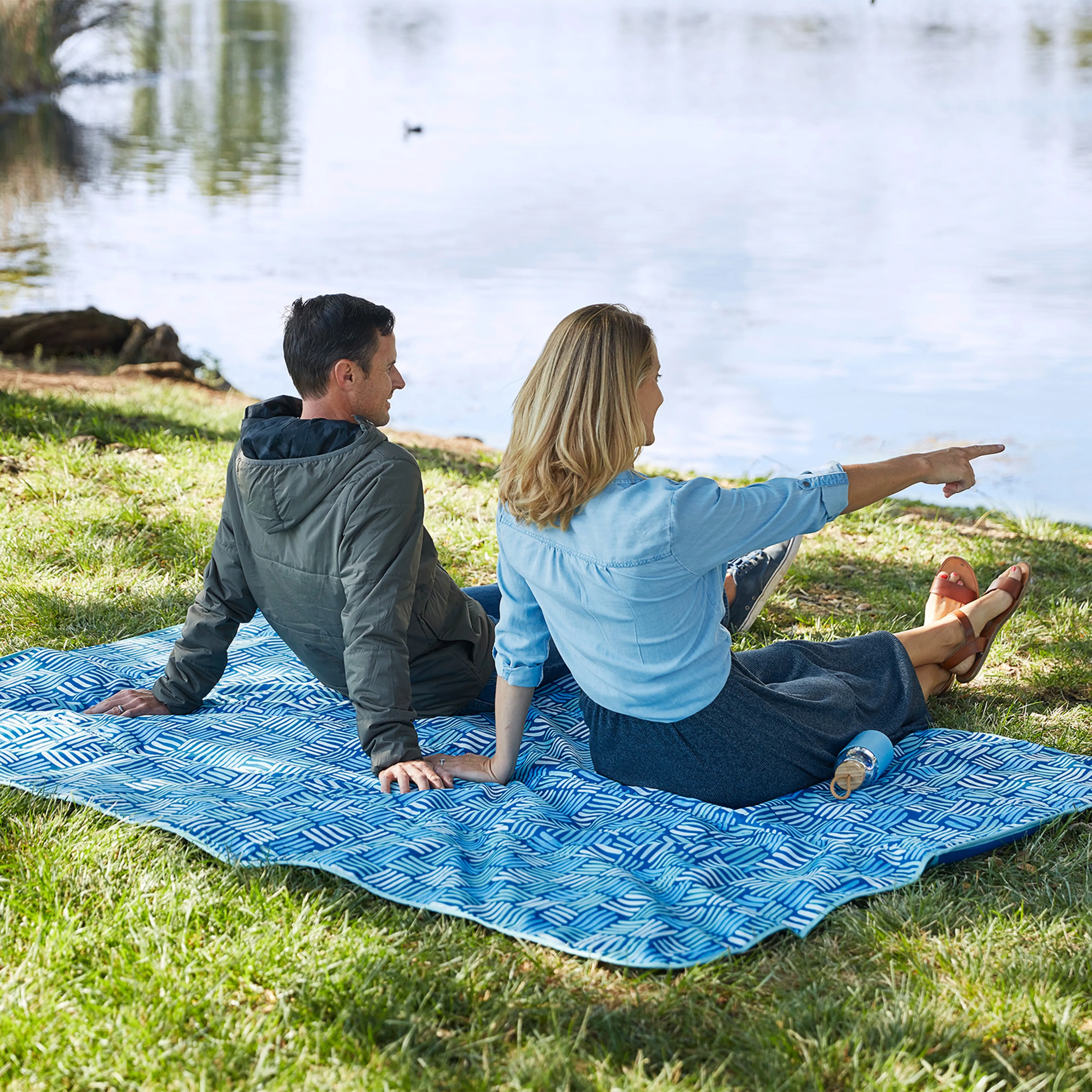 Outdoor Blanket with Shoulder Strap, Camping Essentials