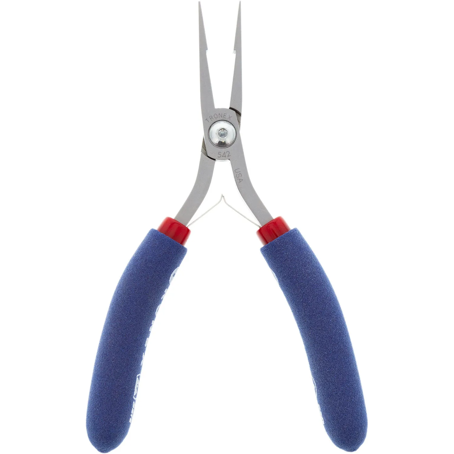 P542/P742 • Flat Nose Pliers - Long Nose, Wide Tip, Stepped