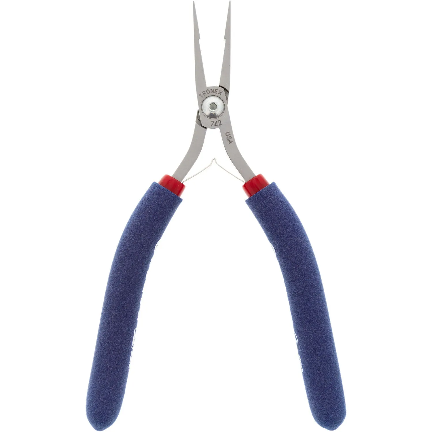 P542/P742 • Flat Nose Pliers - Long Nose, Wide Tip, Stepped