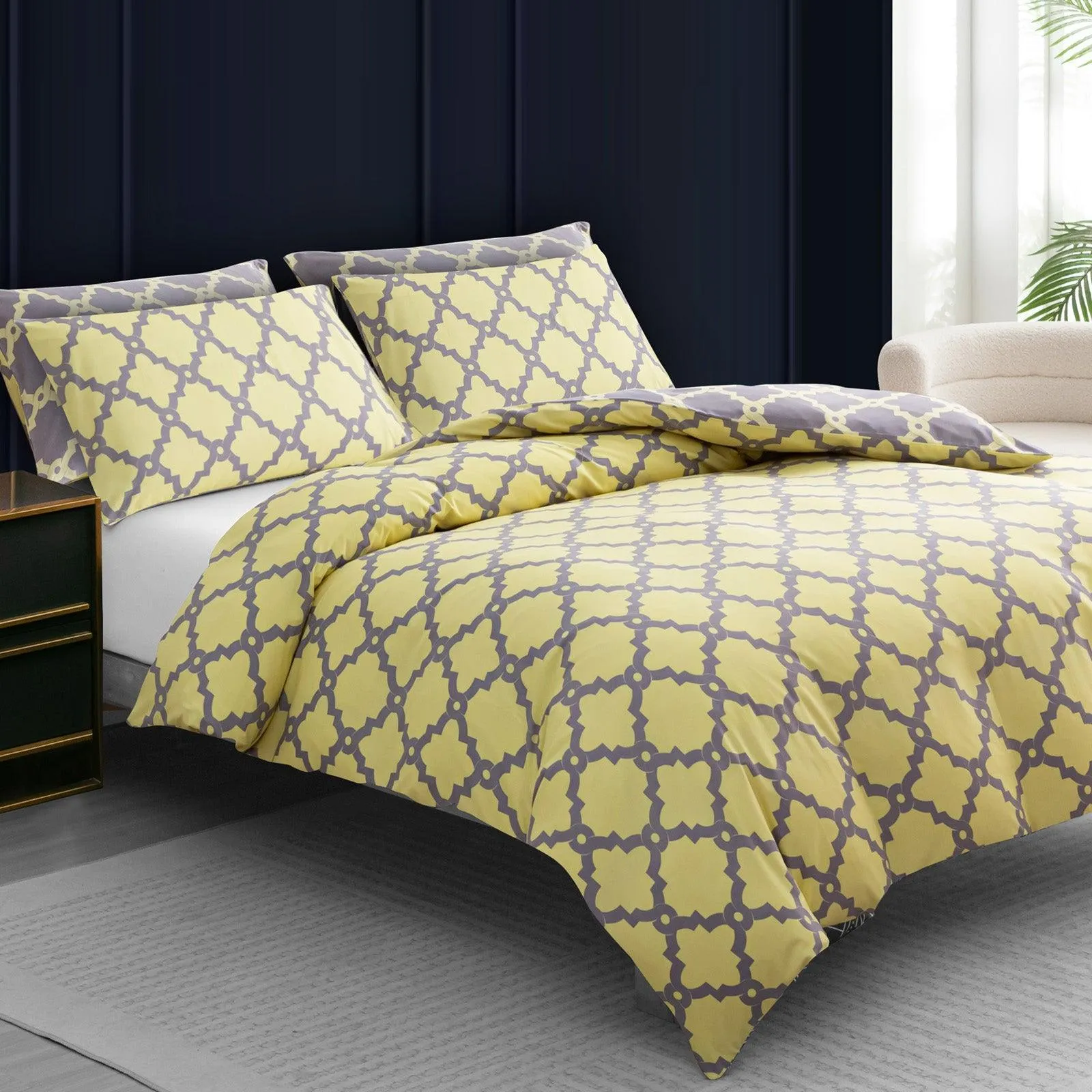 Pamposh Duvet Cover Set-Moroccan