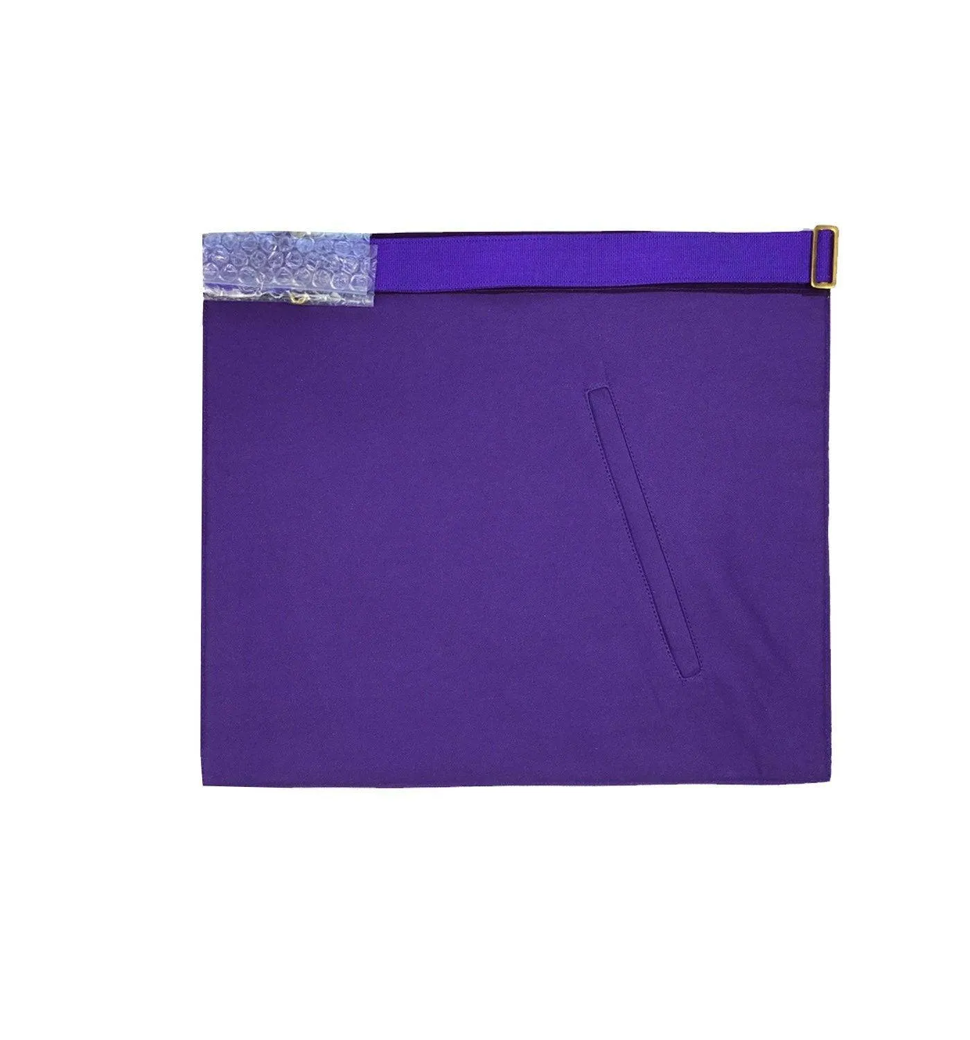 Past Master Blue Lodge Apron - Purple Velvet with Silver Hand Embroidery