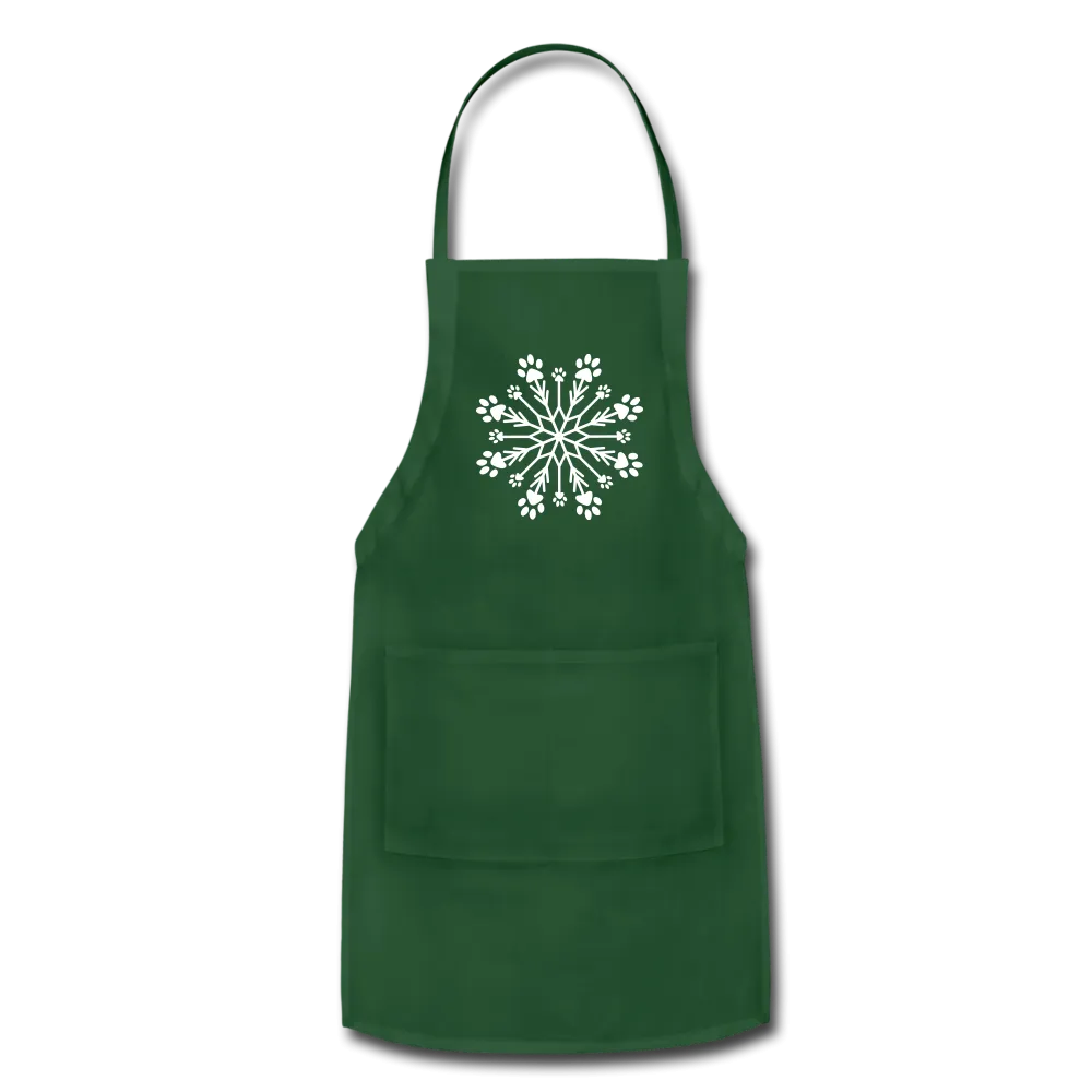 Paw Snowflake Adjustable Apron