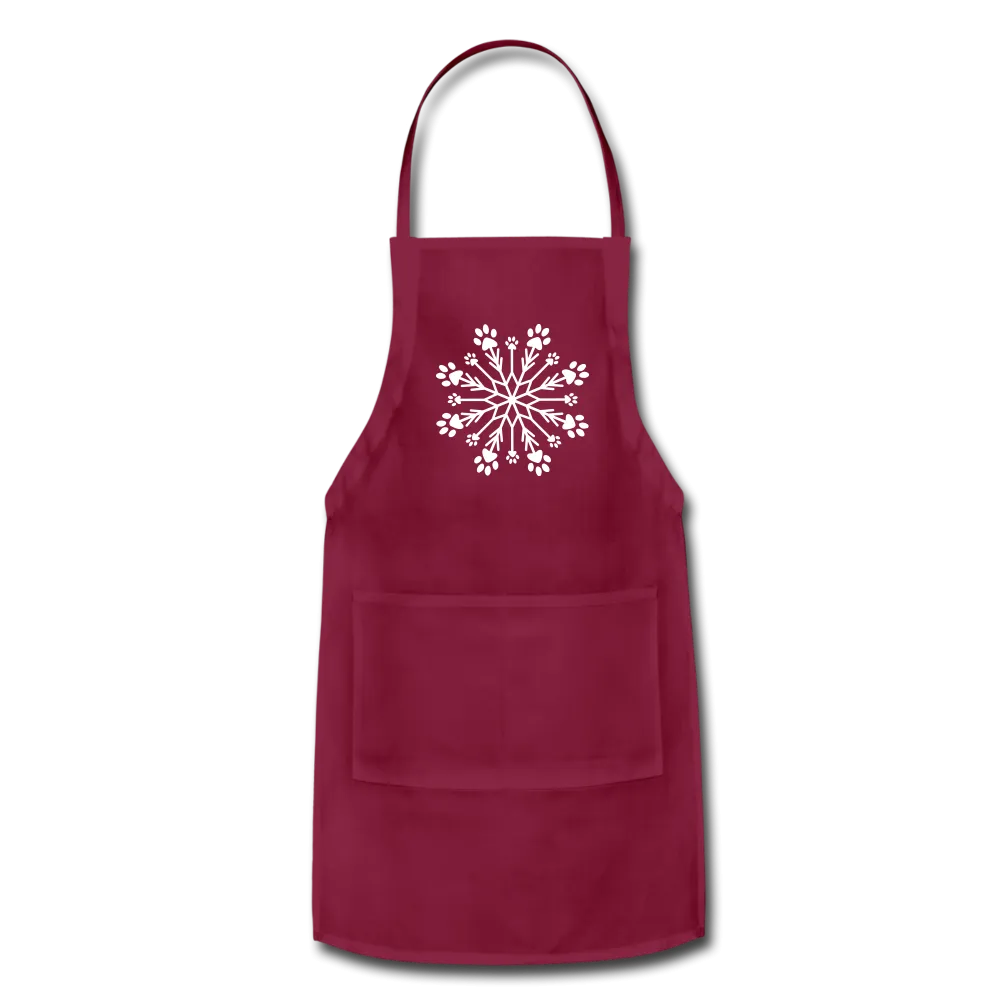 Paw Snowflake Adjustable Apron