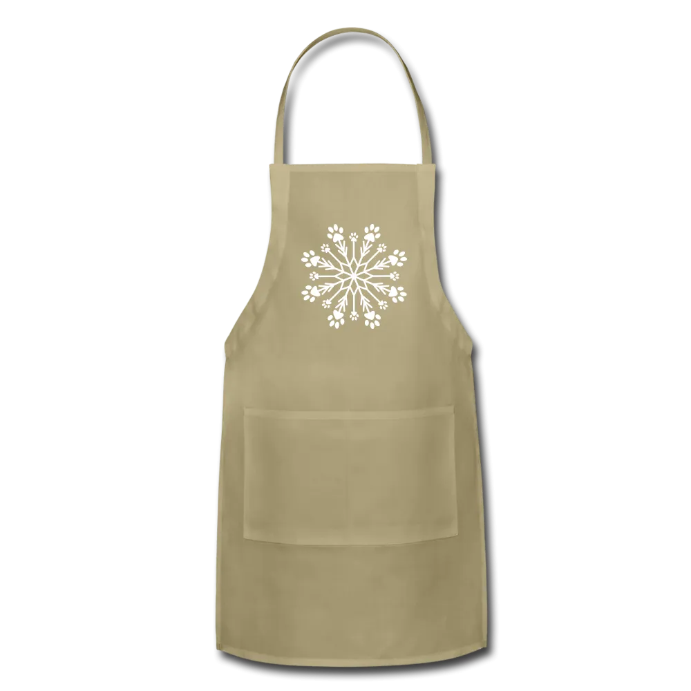 Paw Snowflake Adjustable Apron