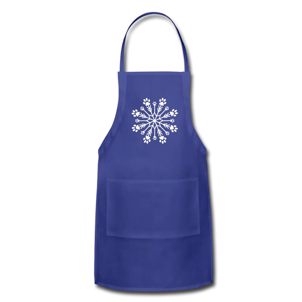 Paw Snowflake Adjustable Apron