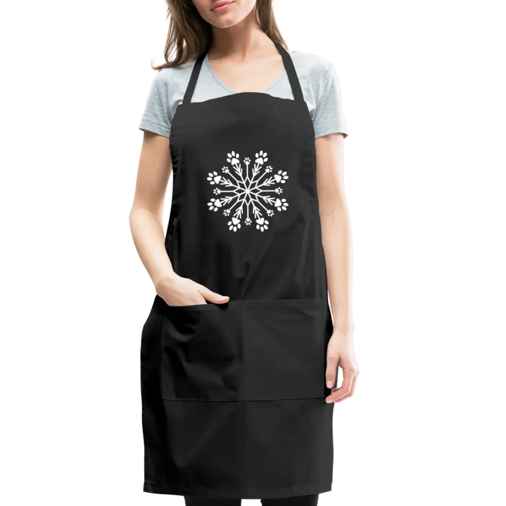 Paw Snowflake Adjustable Apron