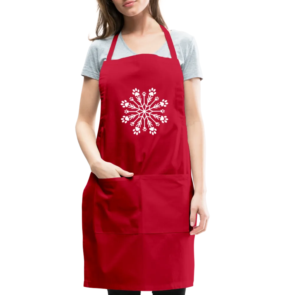 Paw Snowflake Adjustable Apron