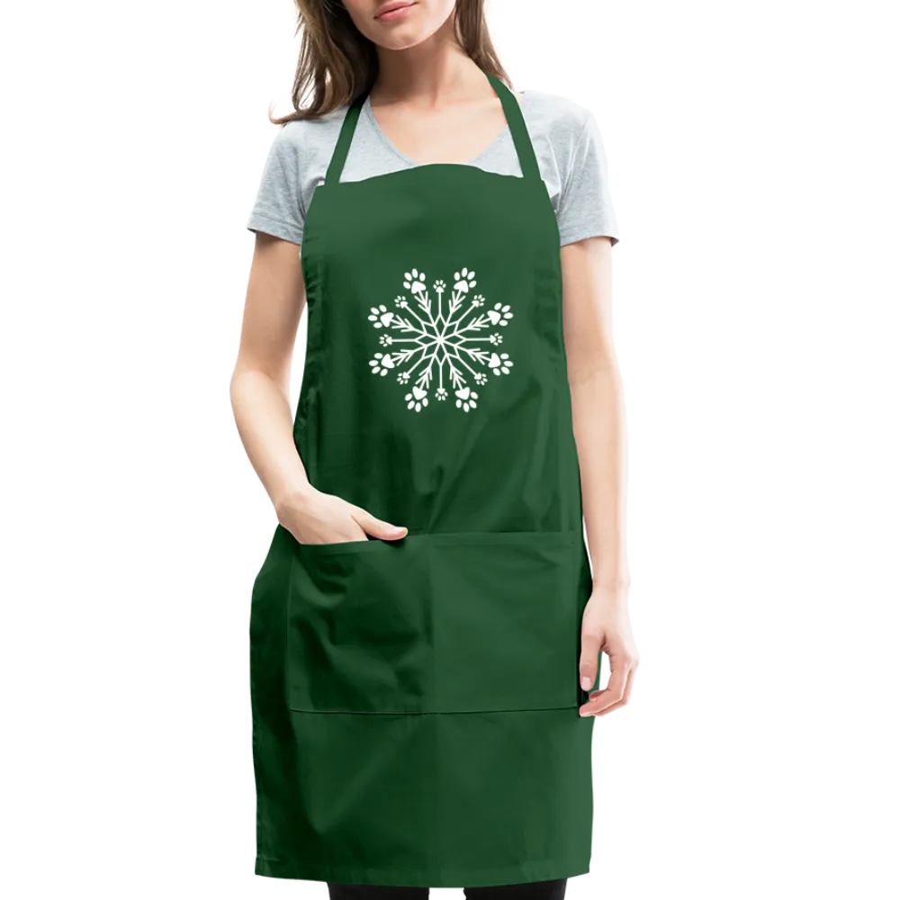 Paw Snowflake Adjustable Apron