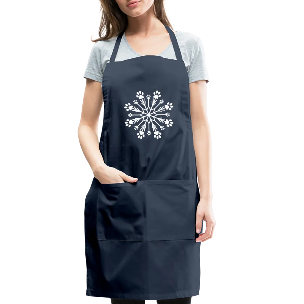 Paw Snowflake Adjustable Apron